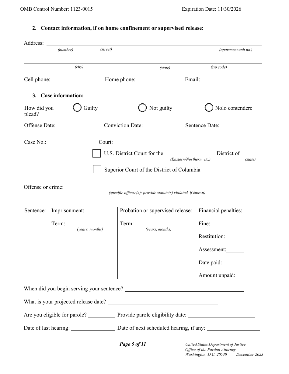 Petition for Commutation of Sentence, Page 5