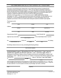 Document preview: Vietnam War Era Pardon Application Form
