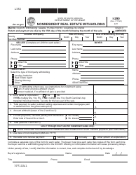 Document preview: Form I-290 Nonresident Real Estate Withholding - South Carolina