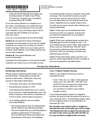 Form DR0104EZ Colorado Simplified Individual Income Tax Return - Colorado, Page 2