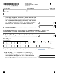 Form DR0104EZ Colorado Simplified Individual Income Tax Return - Colorado, Page 8