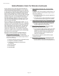 Form DR0137 Claim for Refund - Colorado, Page 3
