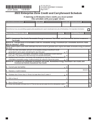Form DR1366 Enterprise Zone Credit and Carryforward Schedule - Colorado, Page 2