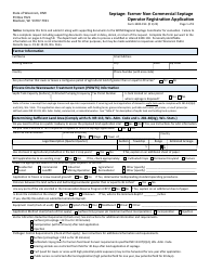 Form 3400-194 Septage: Farmer Non-commercial Septage Operator Registration Application - Wisconsin