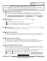 Form DV-100 Request for Domestic Violence Restraining Order - California, Page 11