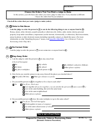 Form DV-100 Request for Domestic Violence Restraining Order - California, Page 7