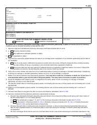 Document preview: Form FL-800 Joint Petition for Summary Dissolution - California