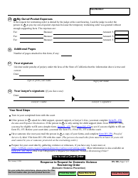 Form DV-120 Response to Request for Domestic Violence Restraining Order - California, Page 7