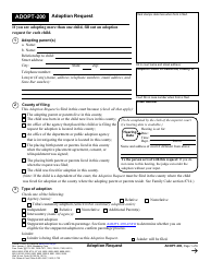 Document preview: Form ADOPT-200 Adoption Request - California