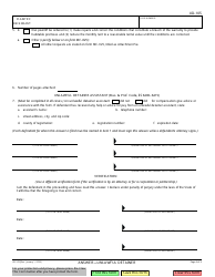 Form UD-105 Answer - Unlawful Detainer - California, Page 4