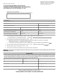 Document preview: Form BOE-19-G Claim for Reassessment Exclusion for Transfer Between Grandparent and Grandchild Occurring on or After February 16, 2021 - County of Riverside, California