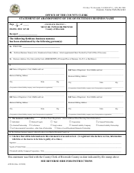 Document preview: Form ACR863 Statement of Abandonment of Use of Fictitious Business Name - County of Riverside, California