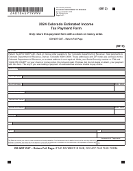 Form DR0104EP Colorado Estimated Income Tax Payment Form - Colorado, Page 3