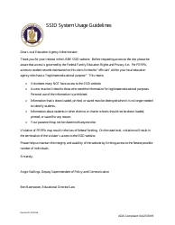 Lea User Agreement: Ssid Website Access Request Form - Utah, Page 2