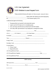 Ssid Lea Administrator Agreement: Ssid Website Access Request Form - Utah, Page 3