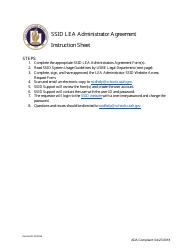 Document preview: Ssid Lea Administrator Agreement: Ssid Website Access Request Form - Utah
