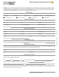 Document preview: Prime Contractor Payment Voucher Form - New York City