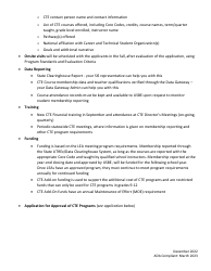 Application for Approval of Cte Programs - Utah, Page 2
