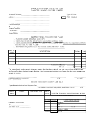 Document preview: Claim for Payment - Medical Evaluation - County of Kern, California