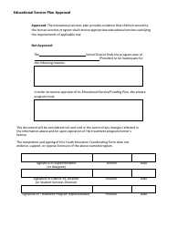 Youth Education Coordinating Form - Utah, Page 4