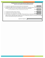 Food Sciences-Nutrition Endorsement Application - Utah, Page 2