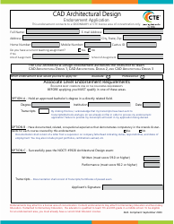 Cad Architectural Design Endorsement Application - Utah