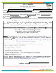 Document preview: Multimedia Endorsement Application - Utah