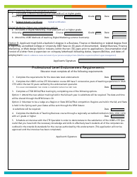 Business, Finance and Marketing L1 Info Management Endorsement Application - Utah, Page 2