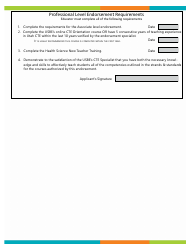 Exercise Science, Sports Medicine Endorsement Application - Utah, Page 2