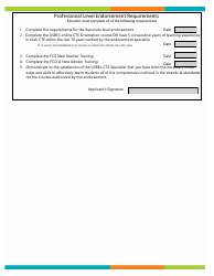 Culinary Arts Endorsement Application - Utah, Page 2