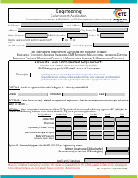 Engineering Endorsement Application - Utah