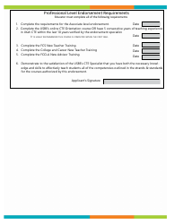 Family and Consumer Sciences Essentials Endorsement Application - Utah, Page 2