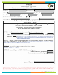 Woods Endorsement Application - Utah