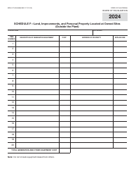 Form BOE-517-EG Property Statement - Electric Generation Companies - California, Page 12
