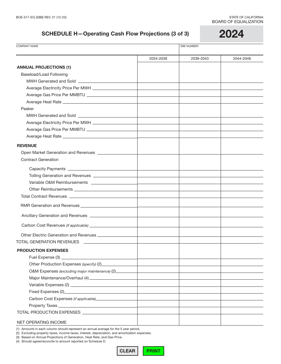 Form BOE-517-EG Property Statement - Electric Generation Companies - California, Page 16