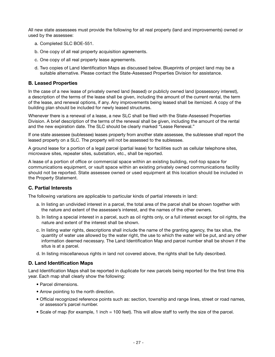 Instructions for Reporting State-Assessed Property - Intercounty Pipelines and Watercourses - California, Page 30