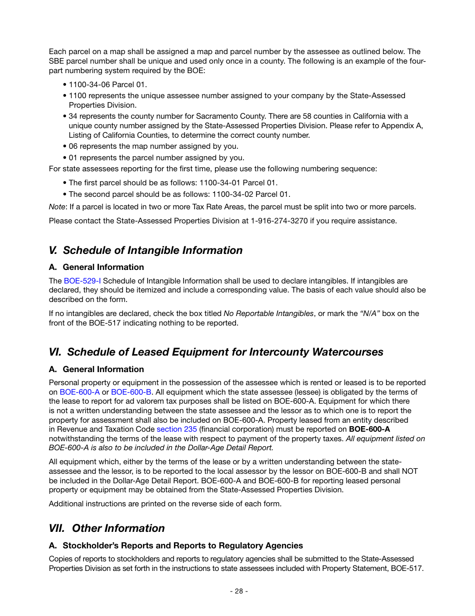 Instructions for Reporting State-Assessed Property - Intercounty Pipelines and Watercourses - California, Page 31