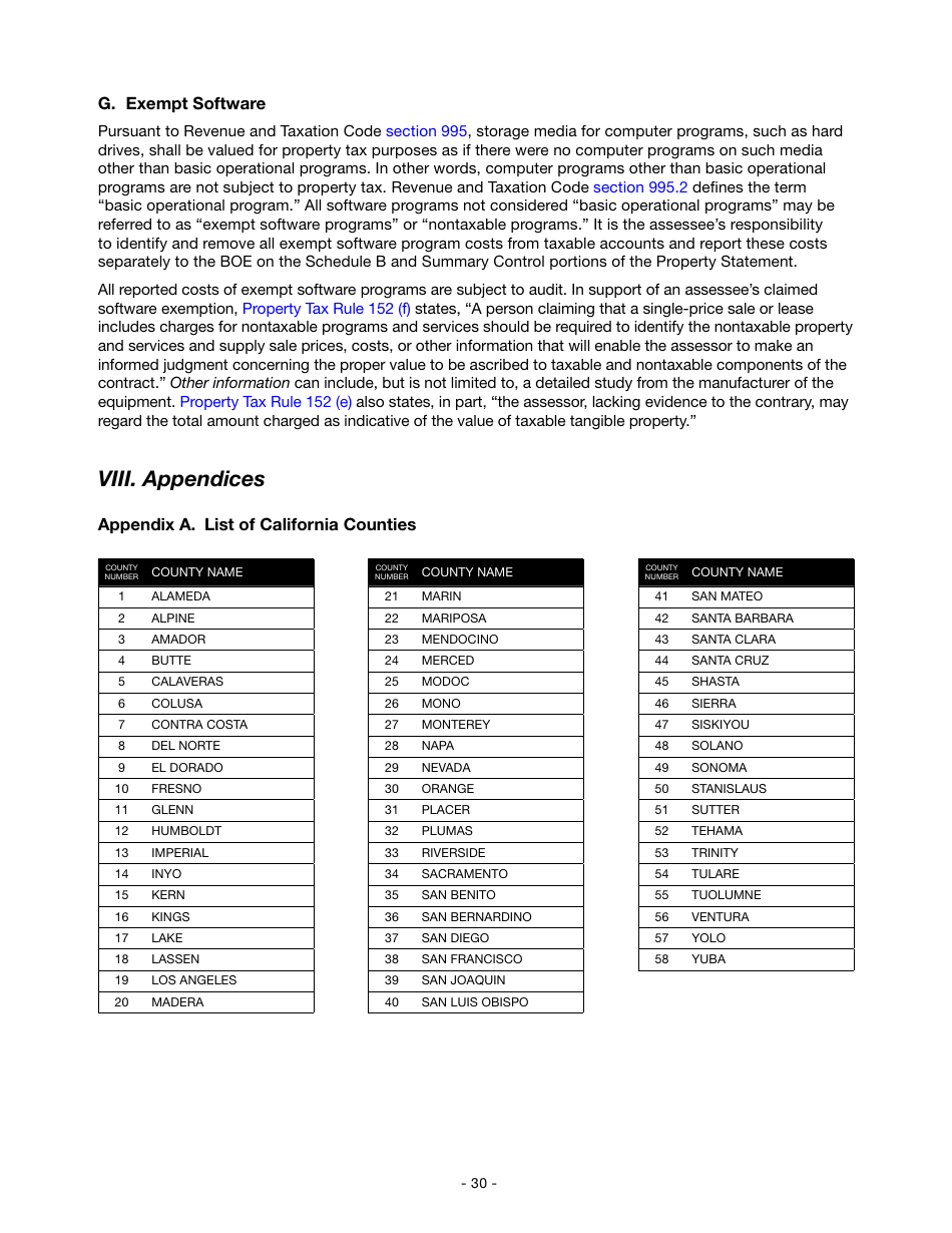 Instructions for Reporting State-Assessed Property - Intercounty Pipelines and Watercourses - California, Page 33