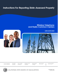 Instructions for Reporting State-Assessed Property - Wireless Telephone and Radio Common Carriers - California