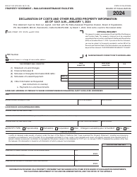 Form BOE-517-RF Property Statement - Railcar Maintenance Facilities - California