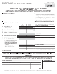 Form BOE-517-GE Property Statement - Gas and/or Electric Companies - California