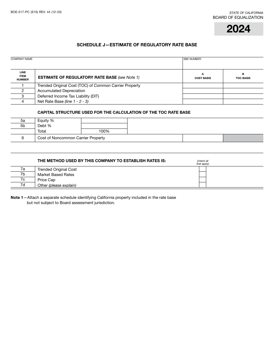 Form BOE-517-PC Property Statement - Intercounty Pipelines - Common Carrier Pipelines - California, Page 19