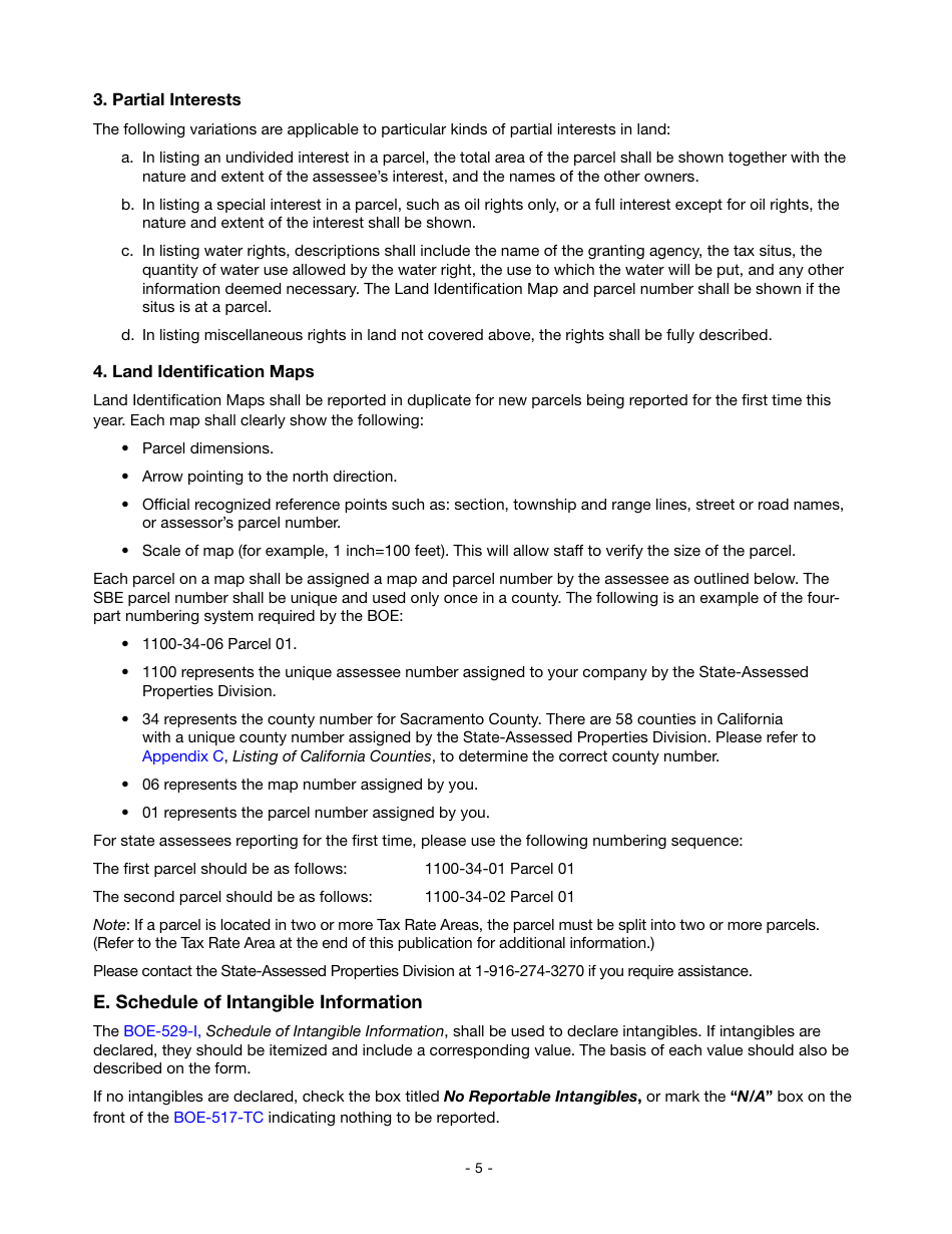 Instructions for Reporting State-Assessed Property - Telecommunication Carriers - California, Page 8