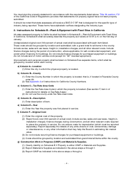 Instructions for Reporting State-Assessed Property - Railcar Maintenance Facilities - California, Page 5