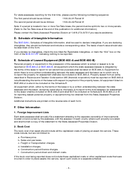 Instructions for Reporting State-Assessed Property - Railcar Maintenance Facilities - California, Page 8