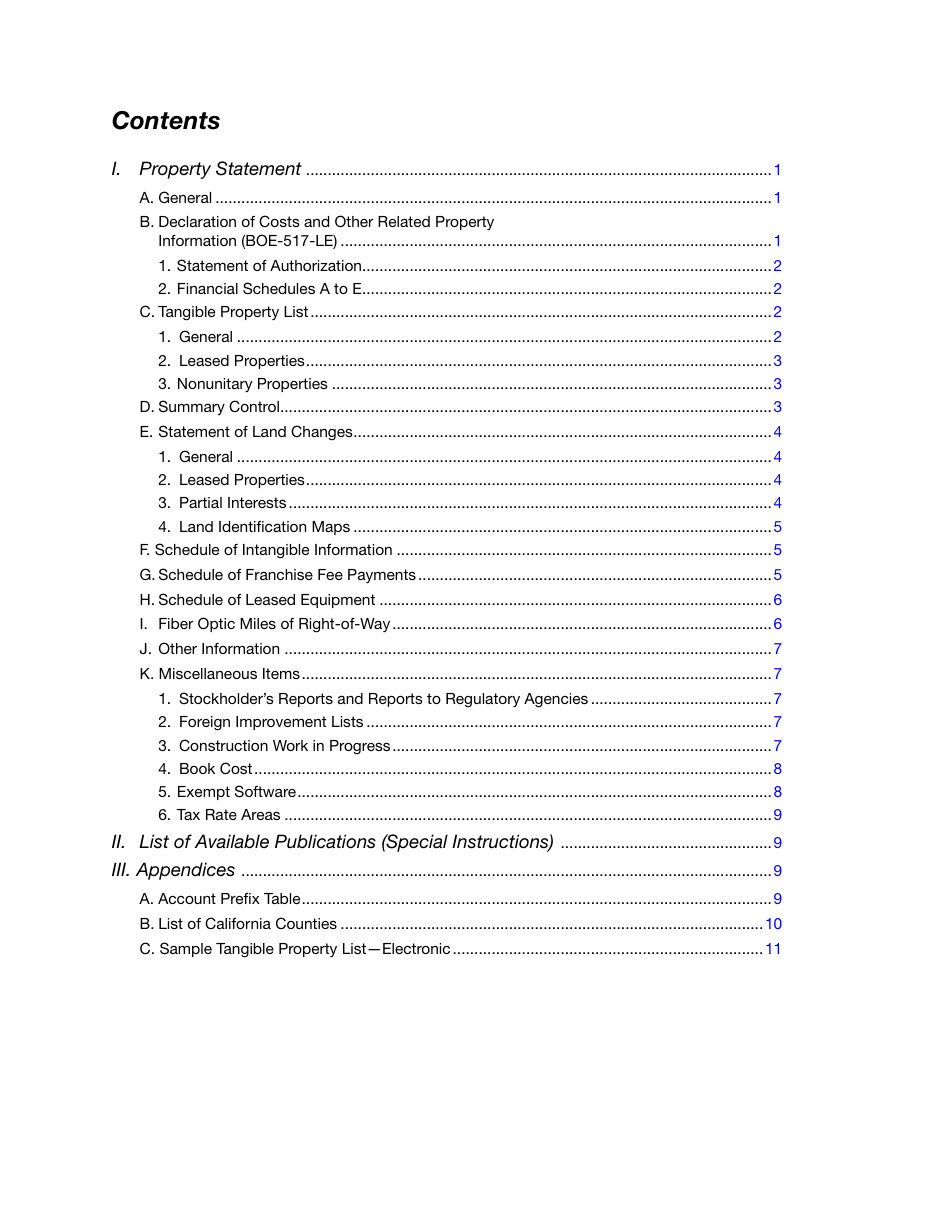 Instructions for Reporting State-Assessed Property - Telephone Companies-Local Exchange Carriers - California, Page 3