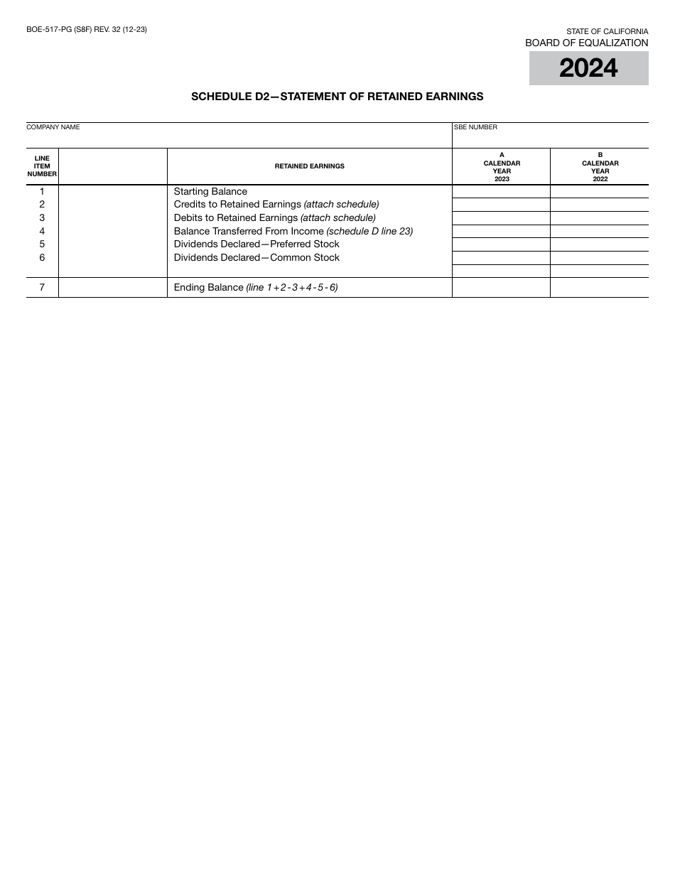 Form BOE-517-PG Property Statement - Intercounty Pipelines - Natural Gas Pipelines - California, Page 15