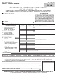 Document preview: Form BOE-517-RR Property Statement - Railroads - California, 2024