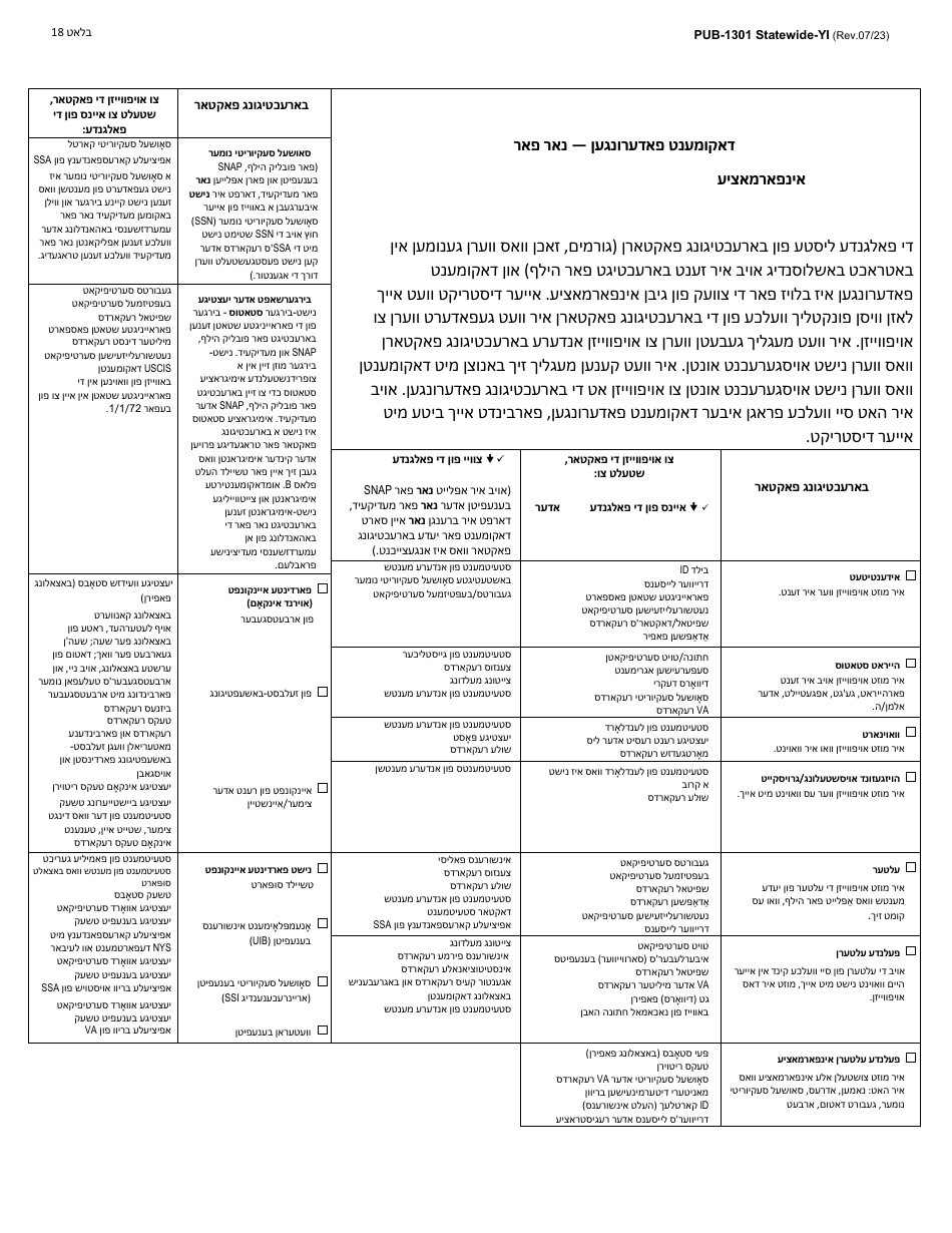 Instructions for Form LDSS-2921 New York State Application for Certain Benefits and Services - New York (Yiddish), Page 19