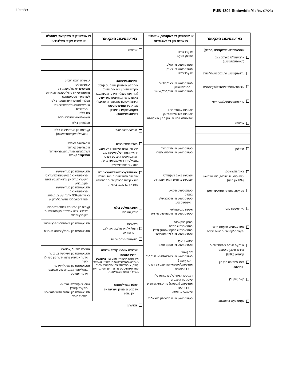 Instructions for Form LDSS-2921 New York State Application for Certain Benefits and Services - New York (Yiddish), Page 20